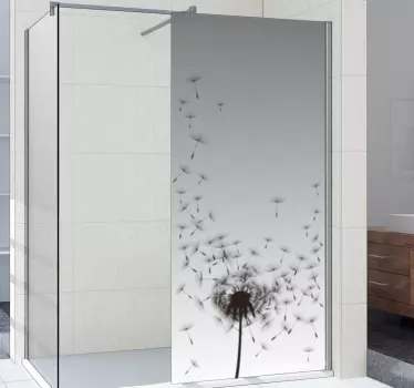 Dandelion shower decal - TenStickers