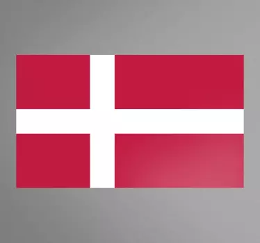 Denmark Flag Sticker - TenStickers