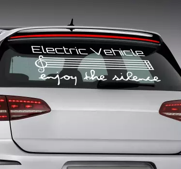 Electric Vehicle Car Sticker - TenStickers