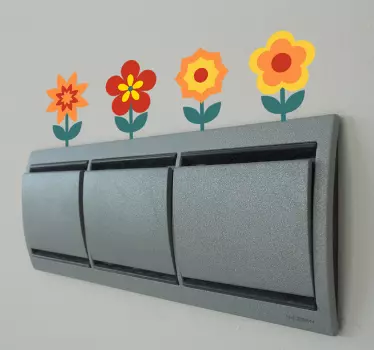 Flowers Switch Sticker - TenStickers