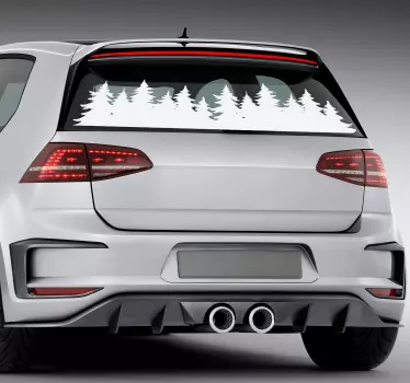 Forest trees for window car decals - TenStickers