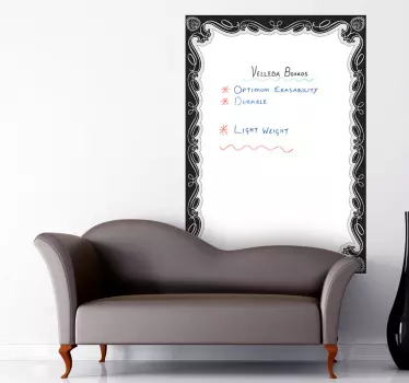 Frame Whiteboard Sticker - TenStickers