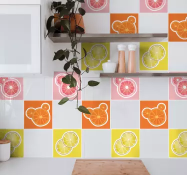 Fruit sticker citrus fruit designs - TenStickers