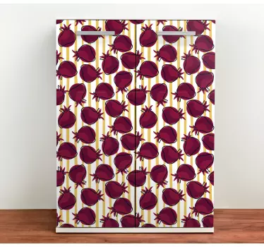 Fruit sticker pomegranate design - TenStickers