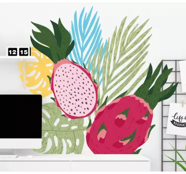 Fruit sticker tropical fruit display - TenStickers