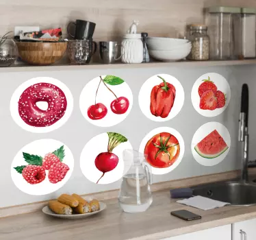 Fruit sticker with vibrant fruit illustrations - TenStickers