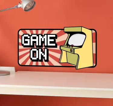 Game On Wall Sticker - TenStickers