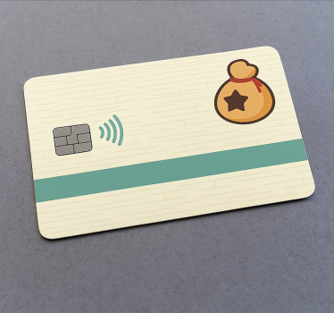 Gaming-themed bells credit card sticker - TenStickers
