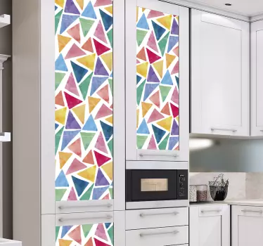 Geometric kitchen cabinet furniture decal - TenStickers