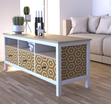 geometric minimalist pattern furniture decal - TenStickers
