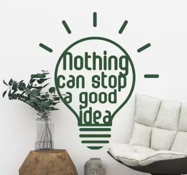 Good Idea text wall decal - TenStickers