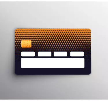 Honeycomb pattern credit card sticker - TenStickers