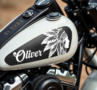 Indian Boss motorcycle decals - TenStickers