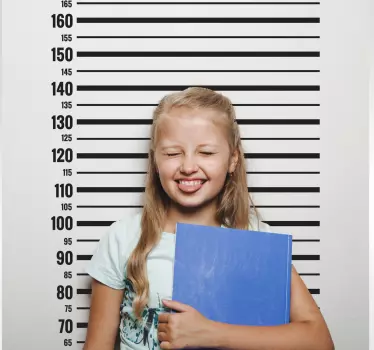 Jail meter  height chart decal - TenStickers