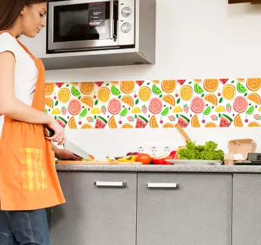 Juicy fruit kitchen wall sticker - TenStickers