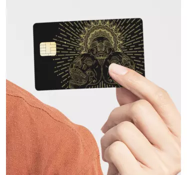 Killer skulls credit card sticker - TenStickers