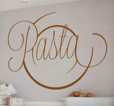 Kitchen Pasta Wall Sticker - TenStickers