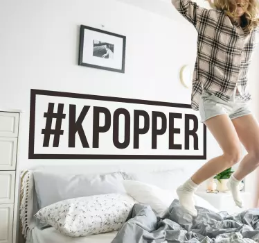 Kpop fan vibes wall sticker - TenStickers