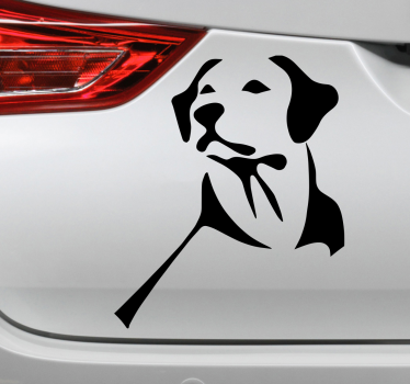 Car decal Labrador retriever dog silhouette - TenStickers