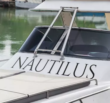 Latin typography personalised name nautical design decal - TenStickers