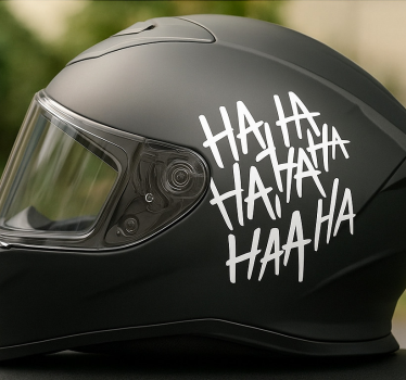 Laugh monocolor design motorcycle decals - TenStickers