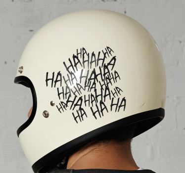 Laugh monocolor design motorcycle decals - TenStickers