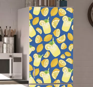 Lemon Juice  fridge decals - TenStickers