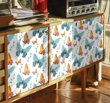 Lively butterfly concept butterfly wall sticker - TenStickers
