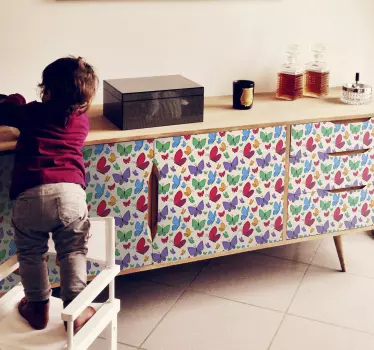 Lively butterfly elements butterfly wall sticker - TenStickers