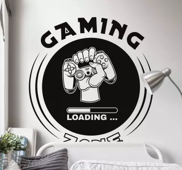 Loading game zone sign video game wall sticker - TenStickers