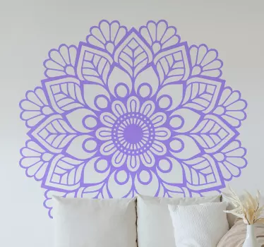 Mandala flower for yoga floral wall decal - TenStickers