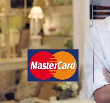 MasterCard Sign Sticker - TenStickers