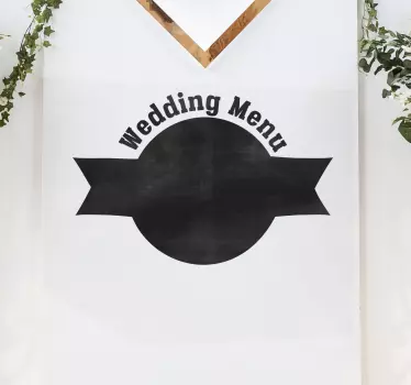 Menu Display Board chalkboard sticker - TenStickers