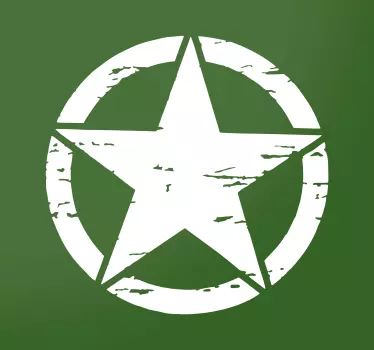 Military star logo car decal - TenStickers