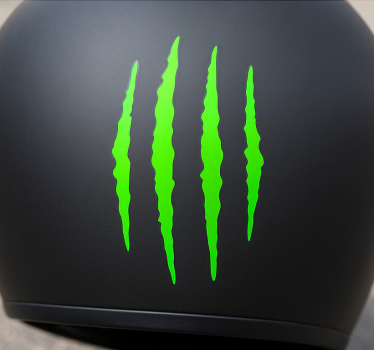Monocolor scratches design motorcycle decals - TenStickers