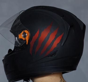 Monocolor scratches design motorcycle decals - TenStickers