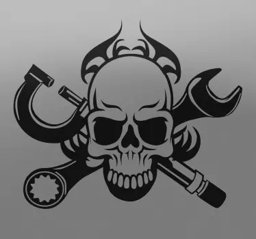 Motor Skull Decorative motorcycle decal - TenStickers