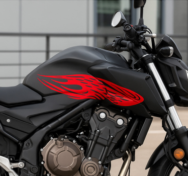 Motorcycle decals blazing wing stroke - TenStickers
