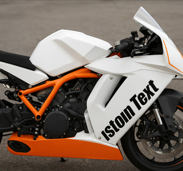 Motorcycle decals custom text for motorcycle - TenStickers