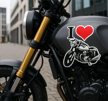 Motorcycle decals i love motorcycle - TenStickers