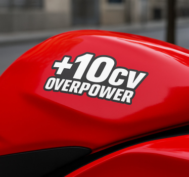 Motorcycle decals plus 10 hp performance boost - TenStickers