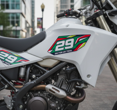 Motorcycle decals sector 29 trail - TenStickers