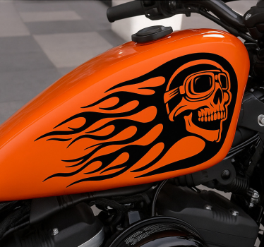 Motorcycle decals speed demon tank - TenStickers