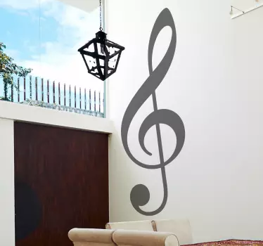 Music Key Sticker - TenStickers