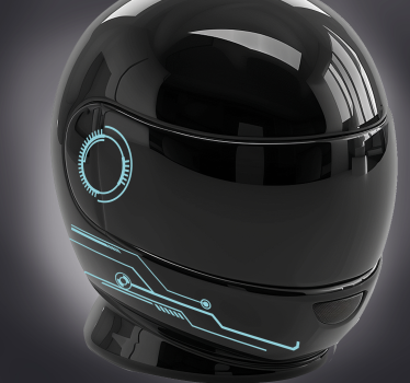 Motorcycle decals lines on transparent background - TenStickers