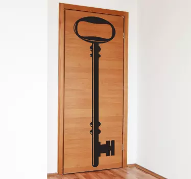 Old Lock Key Door Sticker - TenStickers