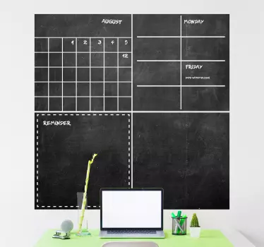 Organizer Blackboard Sticker - TenStickers