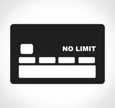 Original No limit bank card sticker - TenStickers