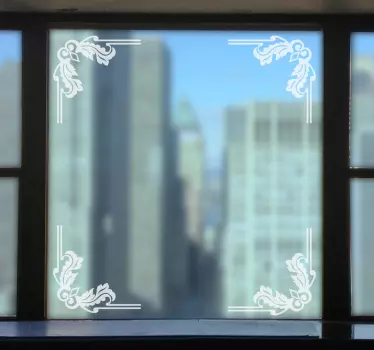 Ornamental Corner Decals - TenStickers
