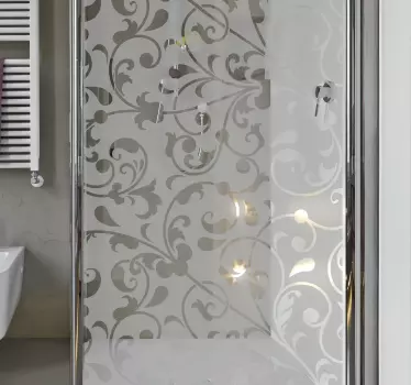 Ornamental leaf Paisley shower sticker - TenStickers